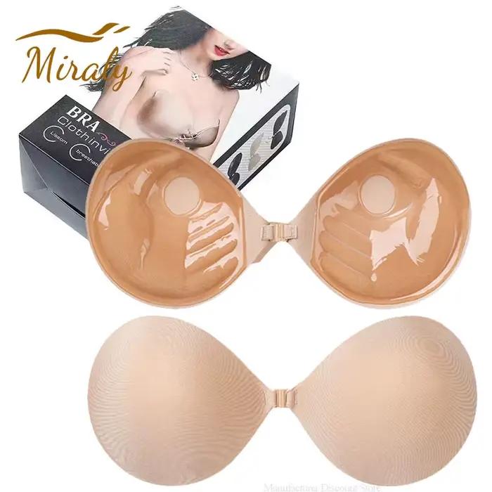 Neviditeľná lepiaca podprsenka bez ramienok pre ženy