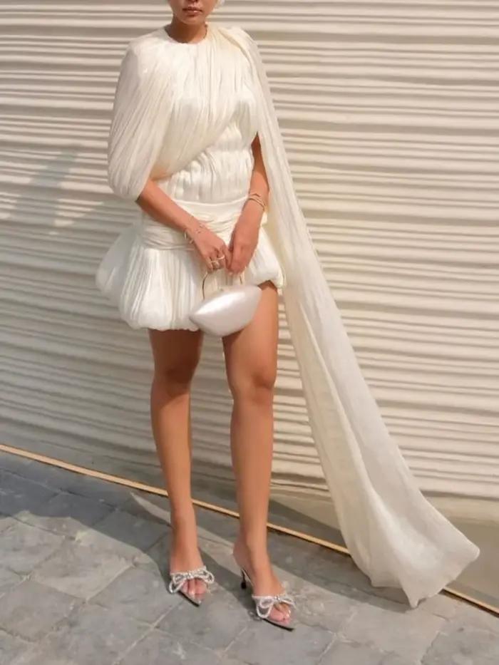 TWOTWINSTYLE – Dámske mini šaty z pleteniny s výstrihom