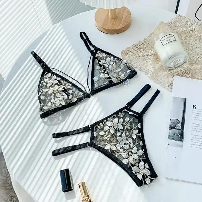 Dámska čipkovaná podprsenka set bezšvové nahé chrbát tielko Sexy Bralette Lingerie ultra-tenká