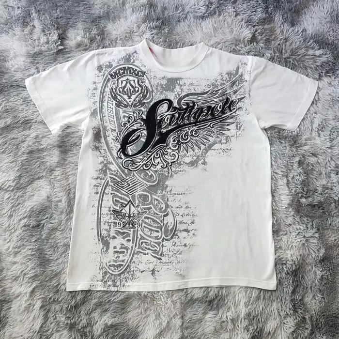 Hip Hop Tričko Streetwear pre ženy Vintage grafický Americký štýl móda Baggy voľné topy voľný čas Pár krátke rukávy