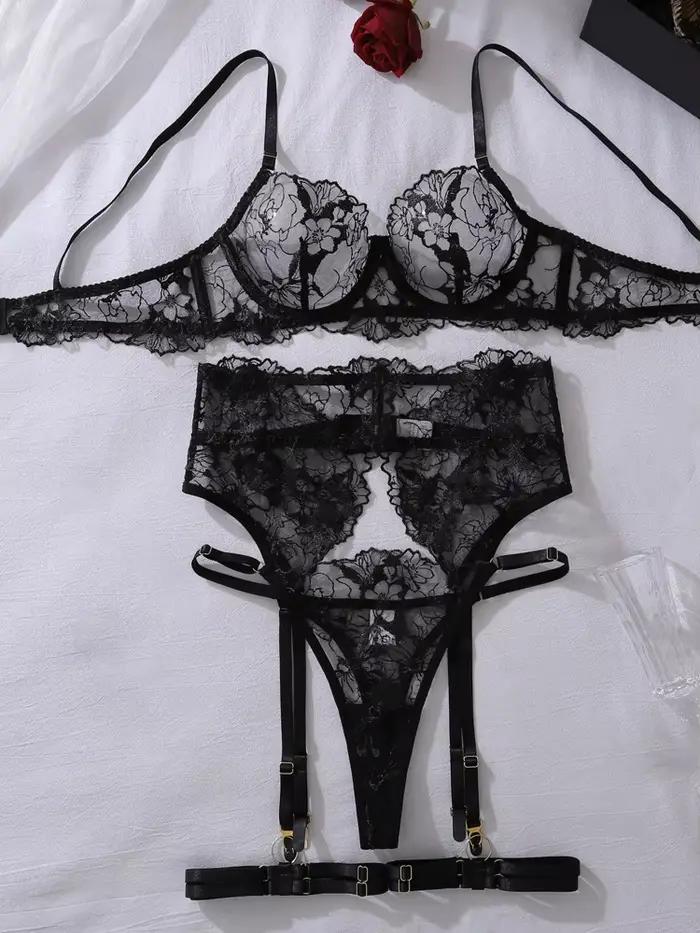 Belamimi – Sexi čipkovaná priesvitná bielizeň