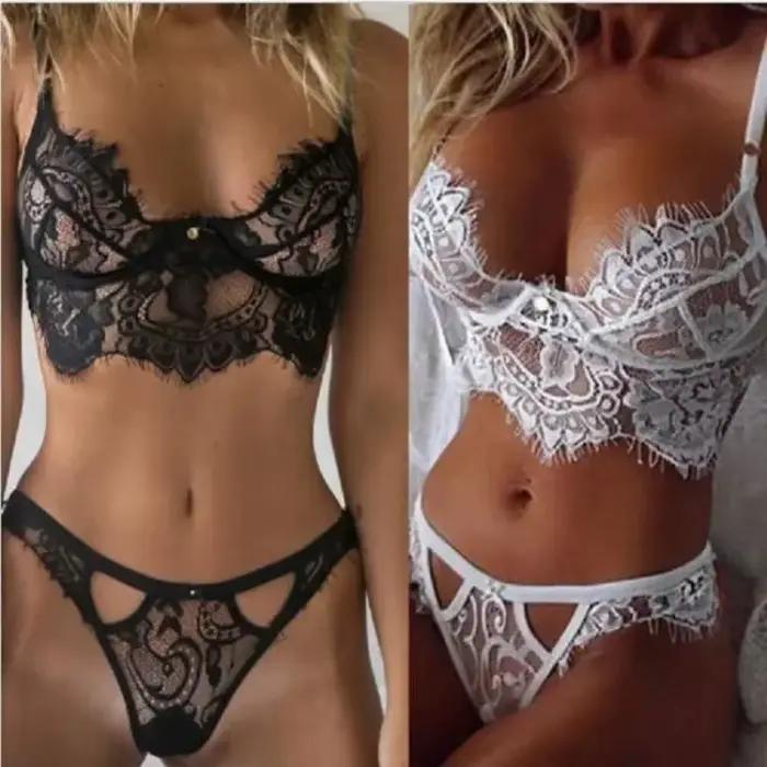 Sexy čipkovaná súprava spodnej bielizne Ultra jemná