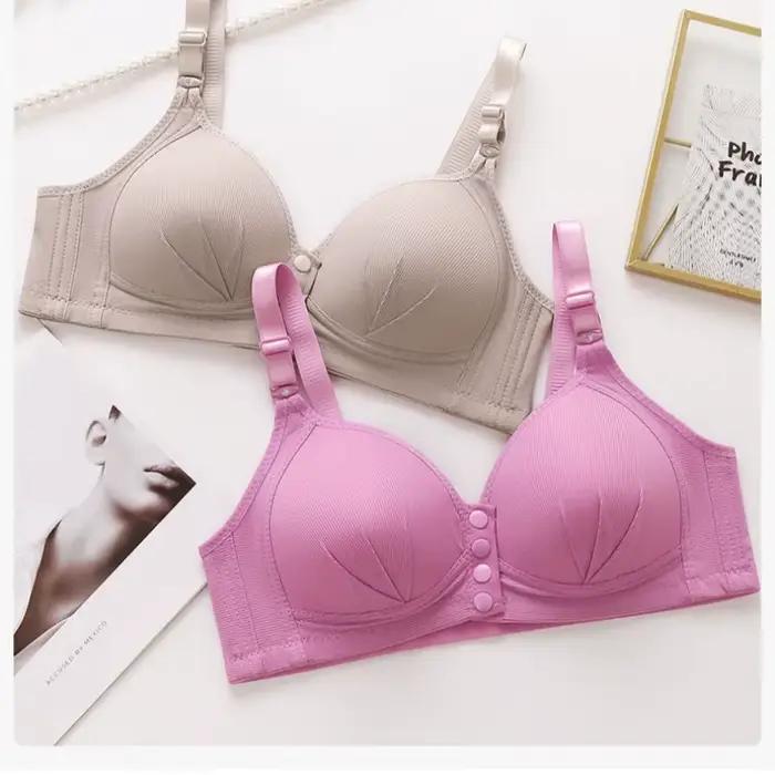 Soutien-gorge sexy push up pour femmes grande taille fermeture avant confortable et élégant sous-vêtement pour maman occasion spéciale