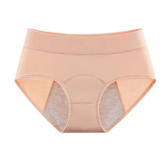 Culotte menstruelle haute taille en coton pour femmes protection anti-fuite variété de couleurs confortable usage quotidien et cadeau spécial