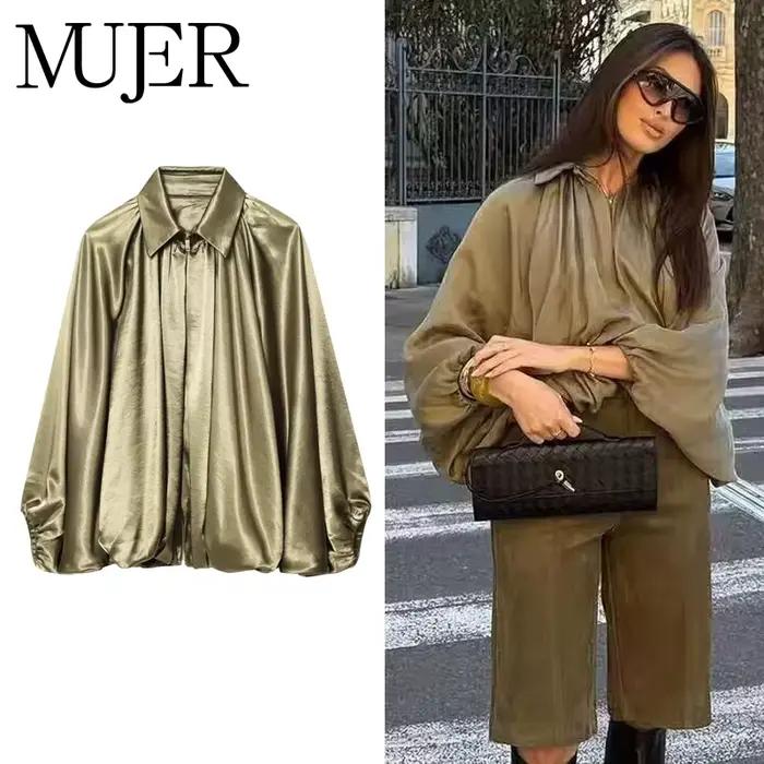 MUJER nariasená Bomber bunda pre ženy nafúknutá nadrozmerná