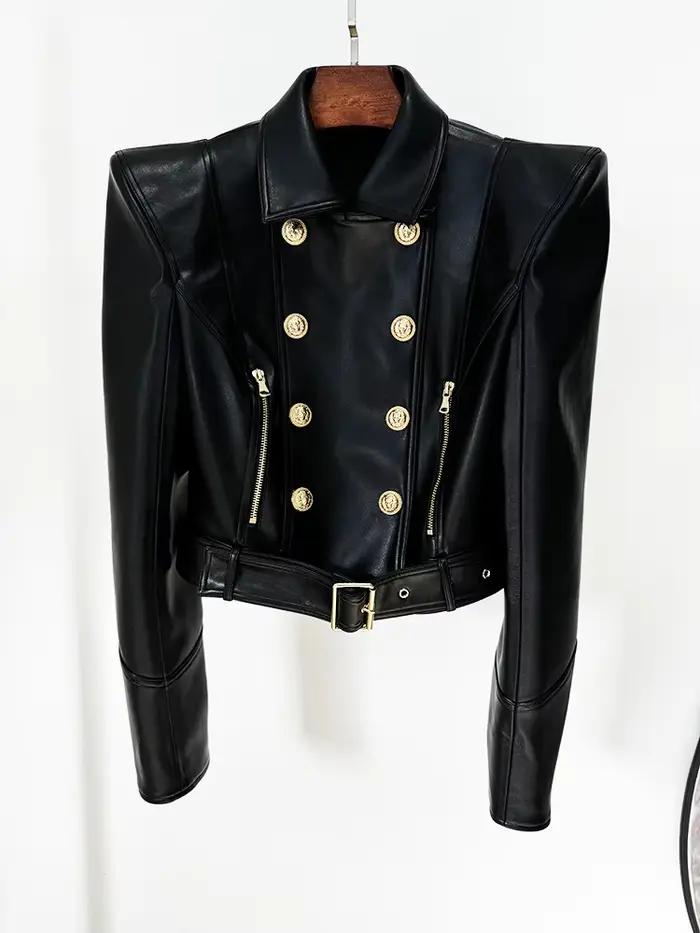 HIGH STREET Nová kolekcia 2026 Dizajnérska bunda pre ženy s odhalenými ramenami