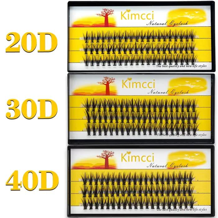 20D/30D/40D/50D 60 balení Prírodné norkové mihalnice 3D Ruský objem umelé