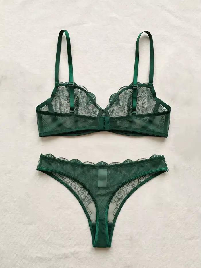 Luxusný sexy ženský lingerie set Belamimi s vyšívanou podprsenkou s kosticami
