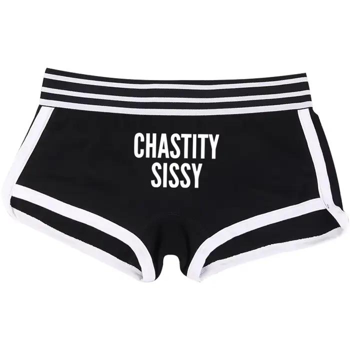 CHASTITY SISSY sous-vêtements pour femmes drôle femme Boxer Shorts coton garçon Shorts mignon fille culottes respirant femmes intimes