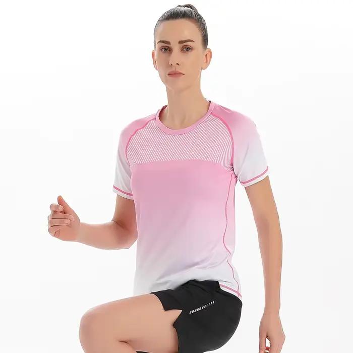 Dámske rýchloschnúce tričko s krátkym rukávom s 3D potlačou