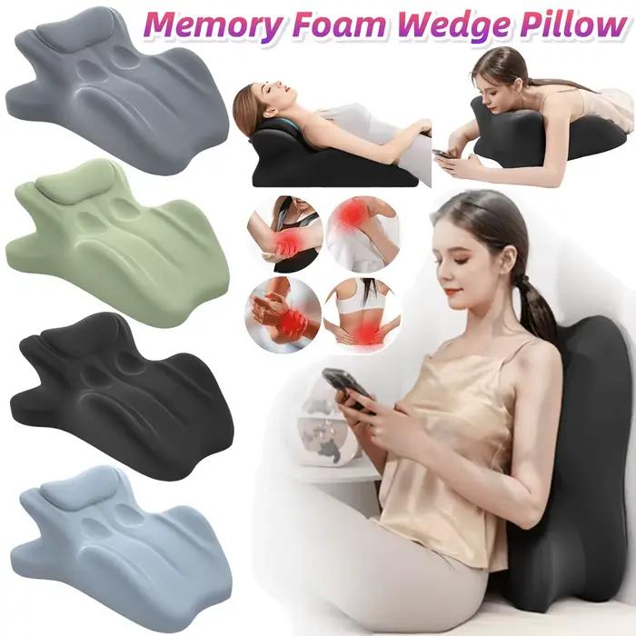 Oreiller ergonomique multifonctionnel pour chambre à coucher, adapté au sommeil sur le ventre, aux appels téléphoniques, et comme appui-tête ou soutien lombaire