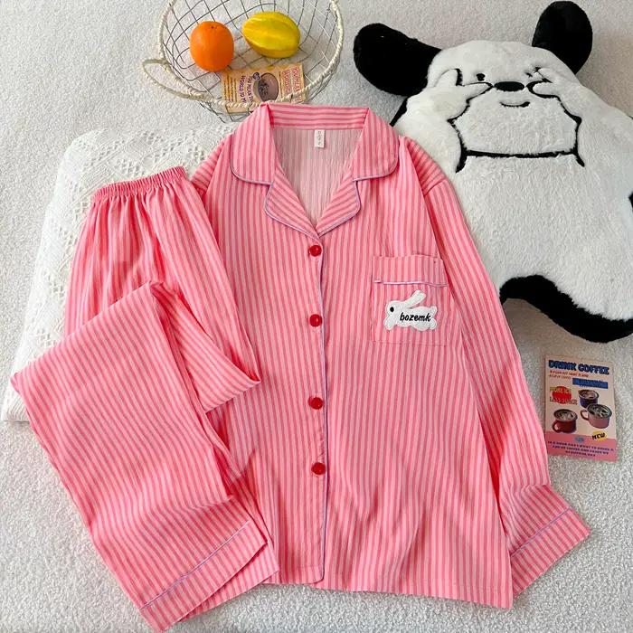 Roztomilý kawaii pyžamový set so zajačikom pre ženy