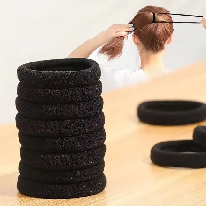 Čierne gumičky do vlasov pre ženy a dievčatá