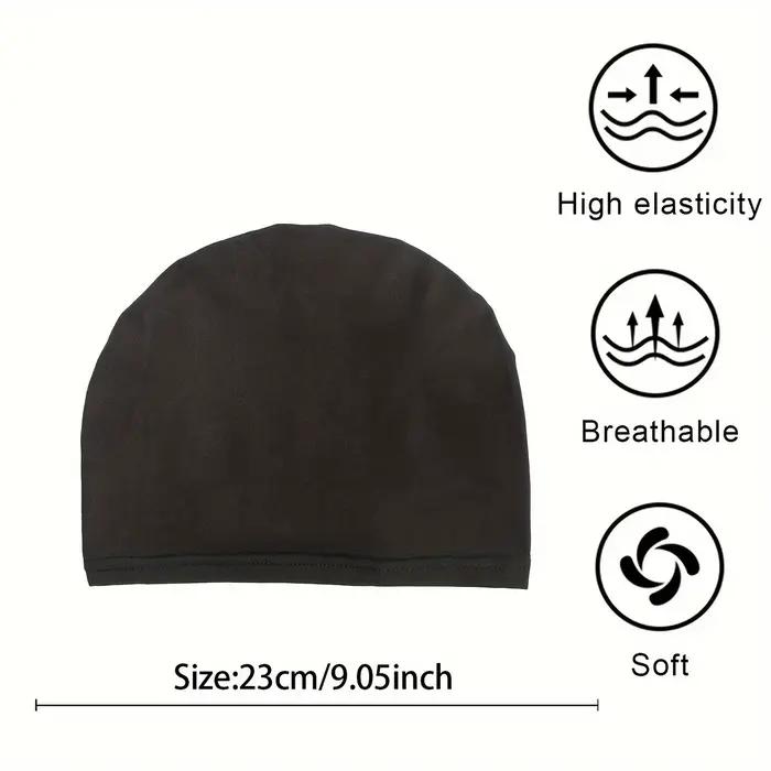 1 ks jednofarebná jednoduchá turbanová čiapka elastická vnútorná