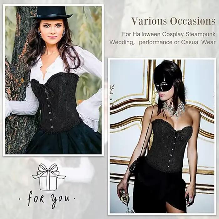 Ženy šnurovací Sexy Kvetinový bezdrôtový Korzet cez prsia Tvarovač postavy Bustier Lingerie Bodyshaper top Korzety top