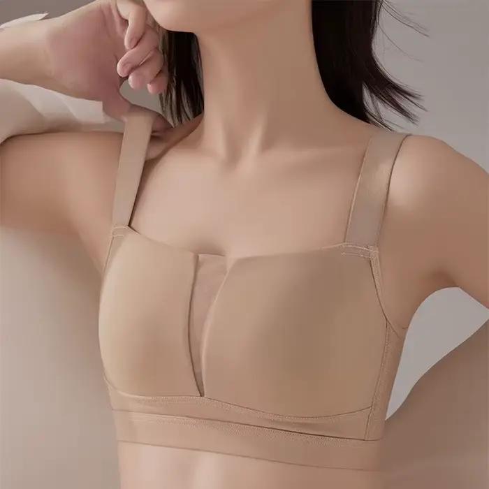 Wireless Minimizer Bra For Large Bust Women Plus Size Adjustable Comfortable Breathable Thin Cup Bralette Lingerie