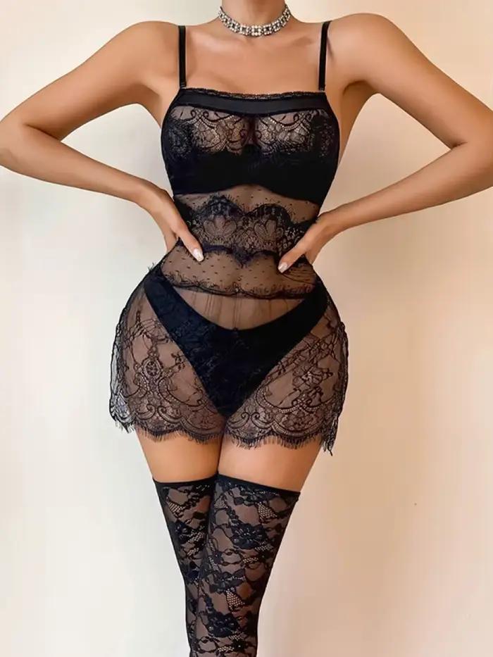 Lingerie sexy Belamimi, body en résille, sous-vêtements pour femmes, robe body, tenue de babydoll érotique