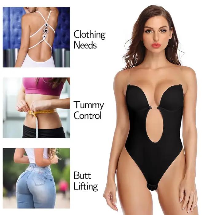 Sexy tvarovacie body pre ženy s hlbokým V výstrihom