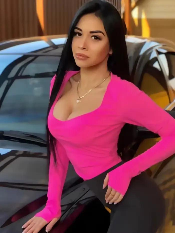 Neónovo oranžové body pre ženy