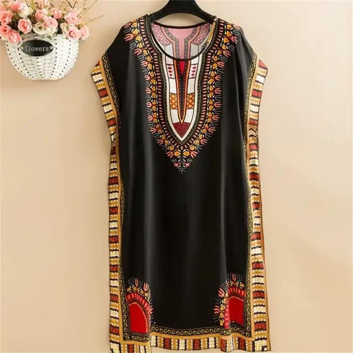 Vêtements de nuit pour femmes robe de nuit ample Vintage imprimé chemises de nuit en coton femme chemise de nuit décontracté été chemise de nuit
