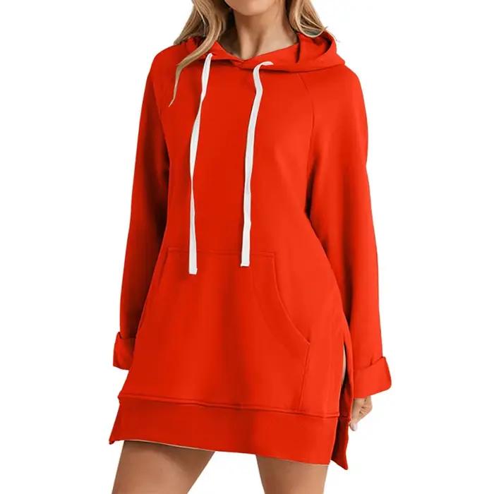 Pull à capuche en polyester pour femmes, décontracté et ample, parfait pour les soirées automnales et hivernales, Saint Valentin et sorties romantiques