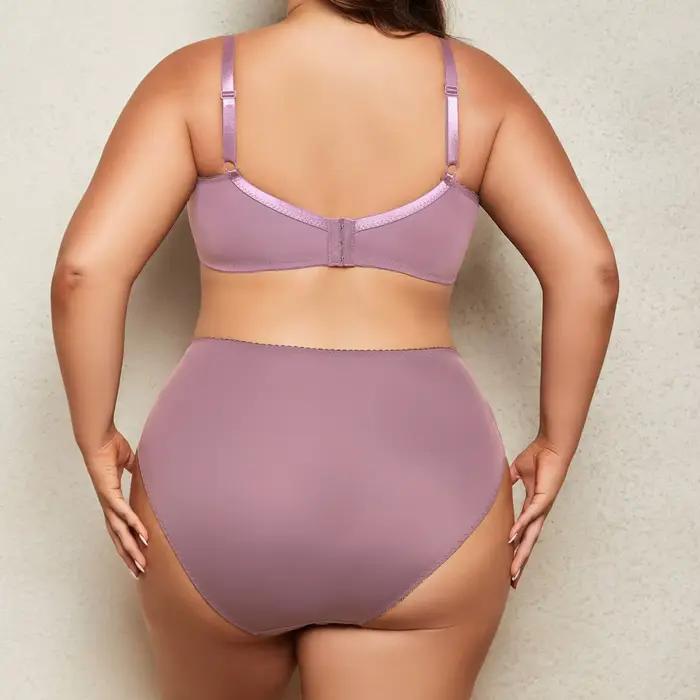 BEAUWEAR ženská veľká veľkosť čipkovaná súprava spodnej bielizne podprsenka s drôtikom bez podšívky tenká priedušná
