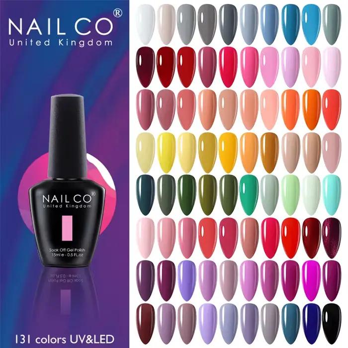 NAILCO 131 farieb gélový lak na nechty LED UV Gél Semi Permanent 15ML Gél Nail Art hybridné laky všetko na manikúru