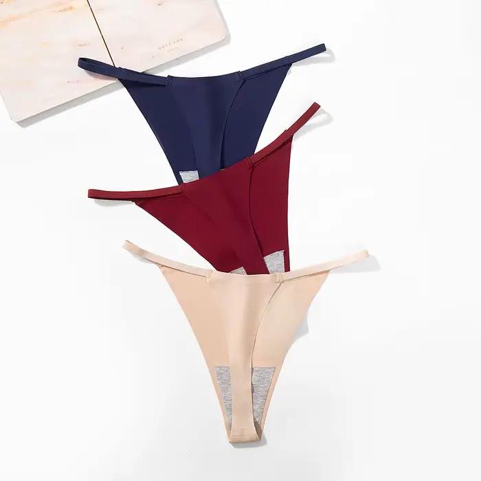 Giczi culotte femme string femme sous-vêtements sans couture Lingerie Sexy culotte Bikini pour femme string tongs XXL grande taille Tanga