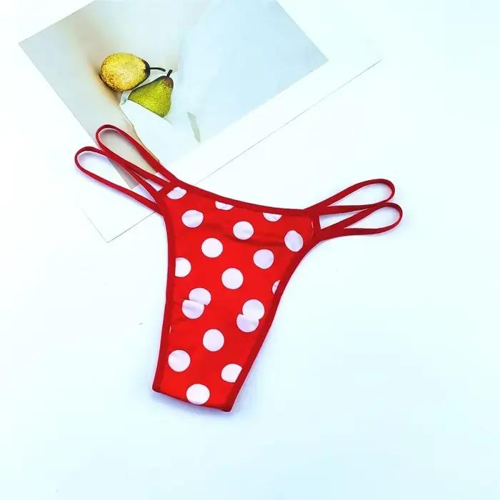 CamSolomon-String léopard pour femme, sous-vêtement sexy, taille basse, bretelles fines, nylon sans couture, plus riche, 2 pièces par paquet