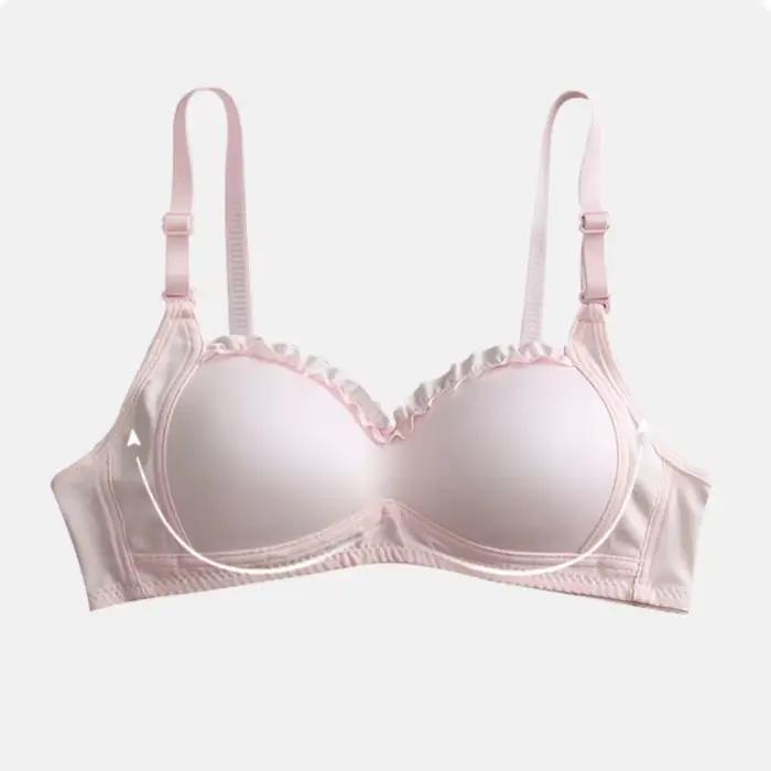 Lingerie douce pour femmes, petits seins mignons, soutien-gorge fin en dentelle pour étudiante et fille