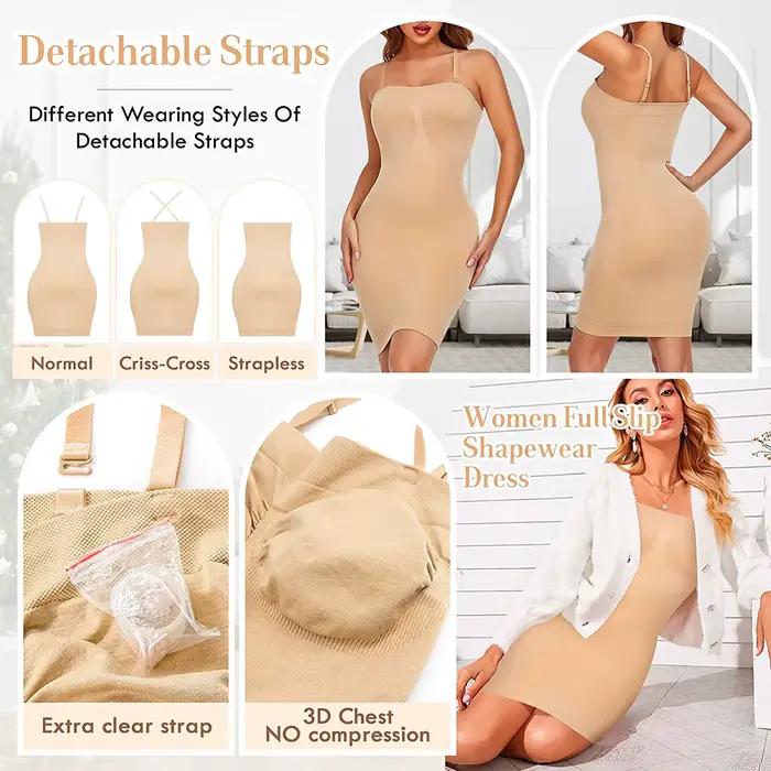 Sous-robe sans bretelles pour femmes, sous-robe, contrôle du ventre, Camisole modelant le corps, Corset Sexy, sous-vêtements amincissants