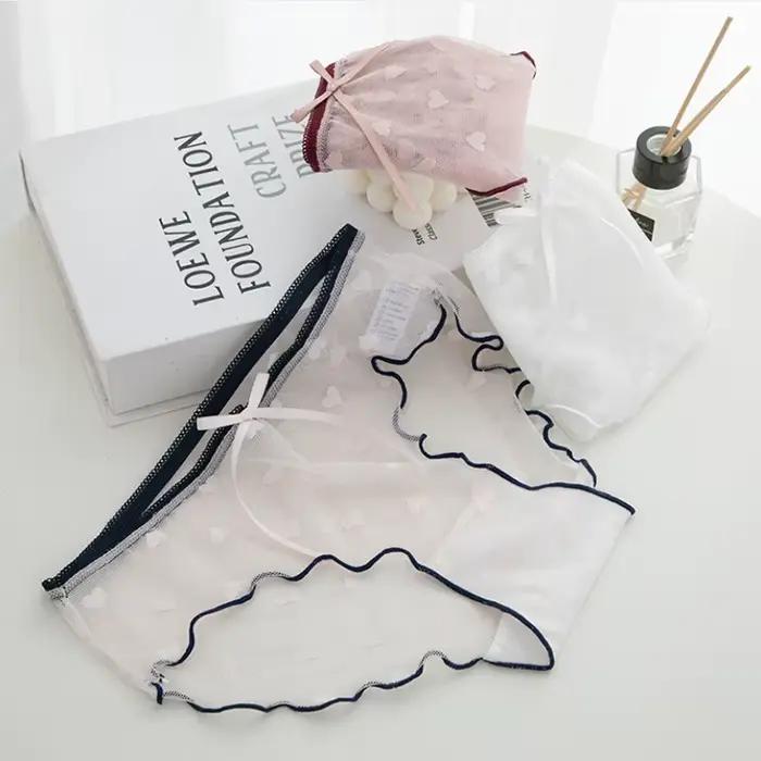 Priesvitná a sexy čipkovaná nohavička pre ženy