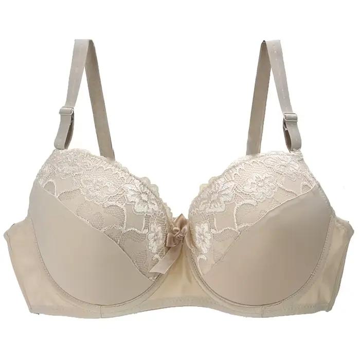 BCDE košíčky podprsenka Sexy čipka Masáž dámy Push Up kvety žena lingerie s kosticami ženy spodná bielizeň