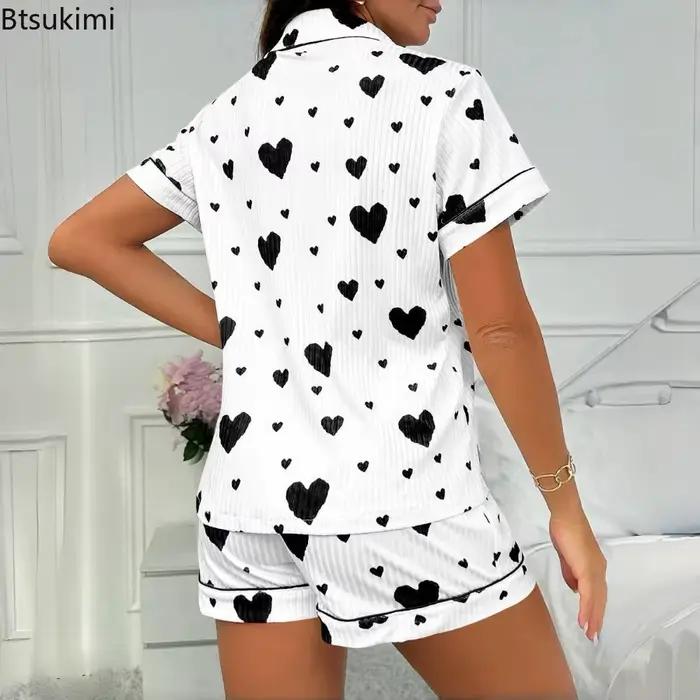 Dámske pyžamo srdiečkový vzor
