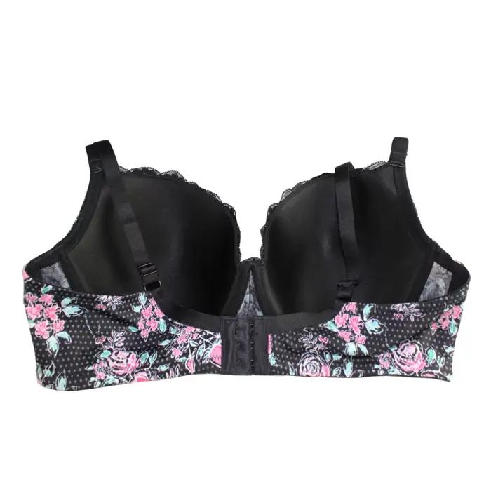 Soutien-gorge à armatures en dentelle, imprimé, Sexy, à la mode, Push-Up, bonnet 3/4, pour femmes, intimes, 36-46, grande taille, C-D-DD-DDD-E-F-G
