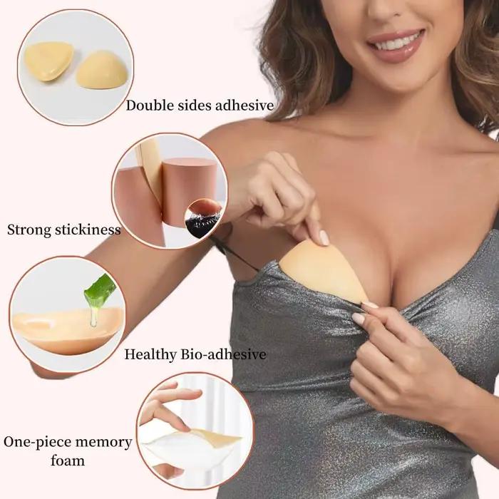 1 pár pevných samolepiacich podprseniek Obojstranné lepiace Push Up podprsenky Vložky Opakovane použiteľné