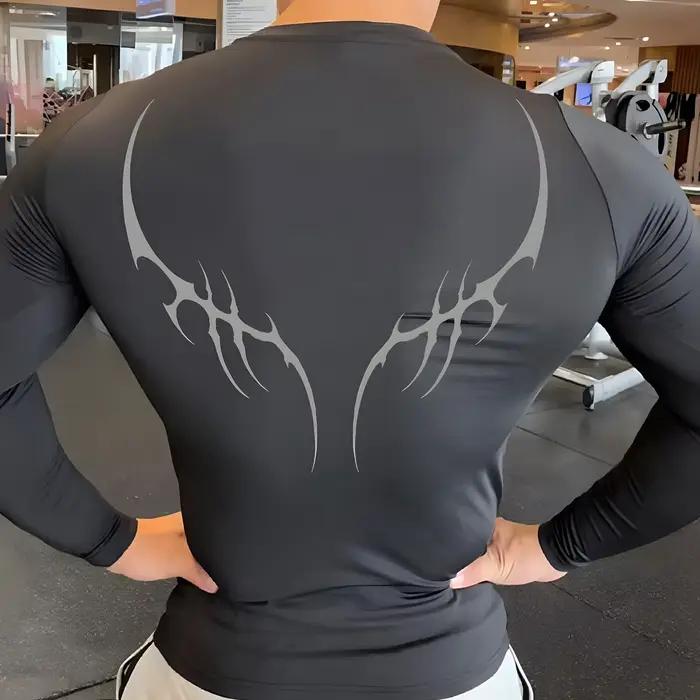 Pánska kompresná košeľa Anime Šport rýchloschnúca Telocvičňa tričká Fitness leto atletické spodné prádlo elasticita Y2K