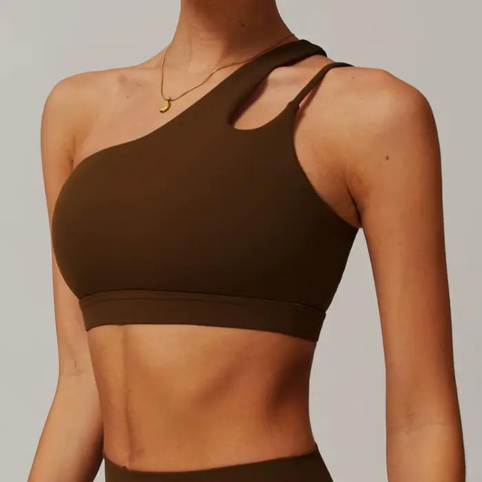 Soutien-gorge de Sport antichoc pour femmes, beau dos, sous-vêtements de Sport, bretelles obliques, course à pied, Fitness, Yoga ﻿