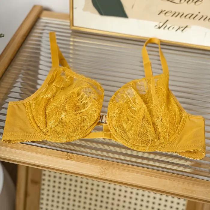 Soutien-gorge sexy à fermeture frontale pour femmes, lingerie push-up, sans armature, grande taille, en dentelle, CW9512