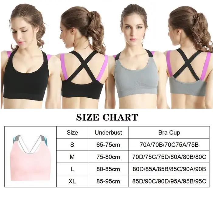 Soutien-gorge de sport croisé à blocs de couleur, beau dos, sans anneau en acier, gilet de Yoga, professionnel, résistant aux chocs, Bralette de course, de Fitness
