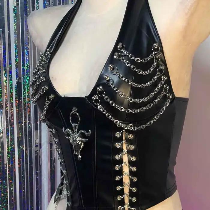 Gotické tielka Y2K Cybergoth pre ženy