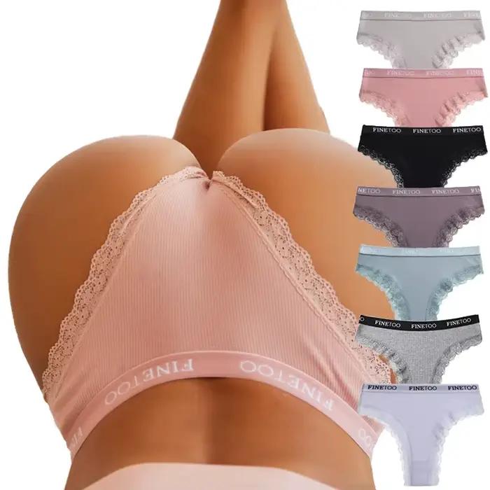 Sexy coton dentelle culottes femmes sous-vêtements brésiliens femmes sans couture femme caleçons culottes intimes M-XXL