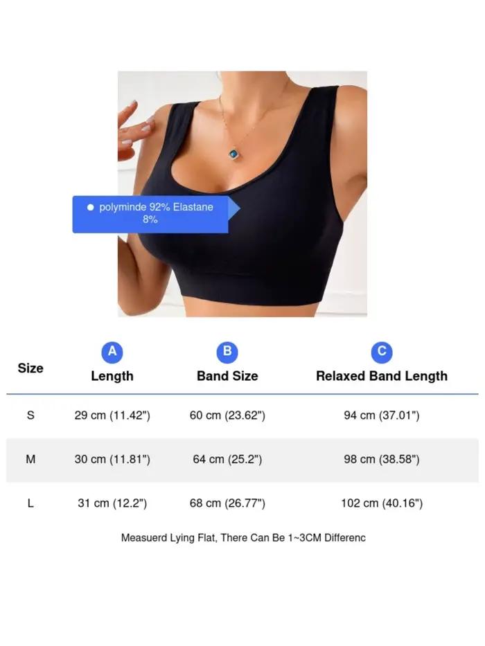 Pohodlná camisole podprsenka pre ženy