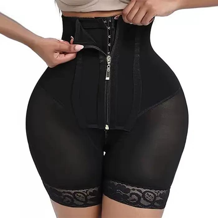 Taille haute corps Shaper pour les femmes grande taille bout à bout Shapewear Shorts ventre contrôle Fajas Colombianas cuisse plus mince culotte