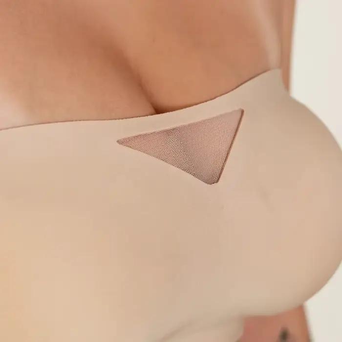 Bezramienkový push-up podprsenka z latexu pre ženy