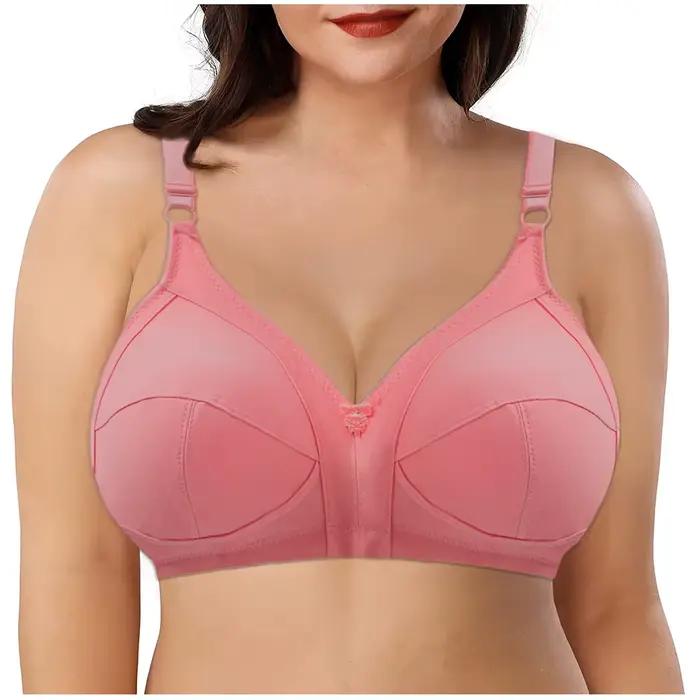 Ruralbra-Soutien-gorge push-up minimiseur pour femme, sans fil, couverture complète, haut en coton sans couture, grande taille 38-50, bonnet C D E F, bonnet BH C01