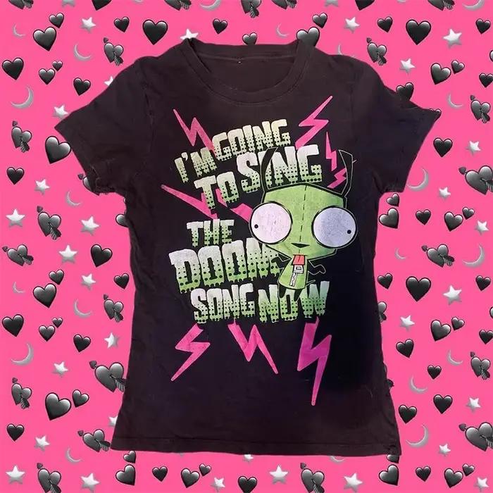 Estetické Emo y2k letné baby tielka Streetwear gothic Harajuku grafické Cool dievča tričko Vintage kultúra