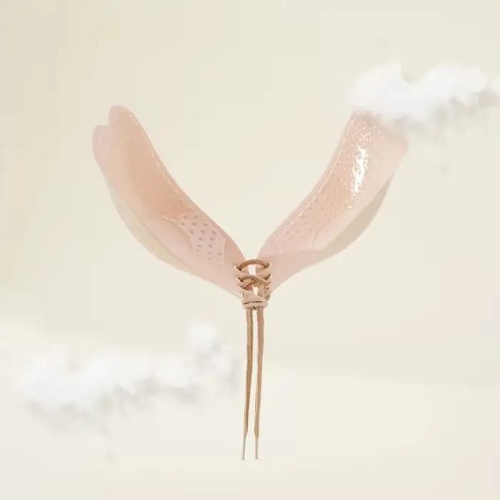 Soutien-gorge invisible sans coutures pour femmes avec effet push-up et protection discrète pour soirées élégantes ```