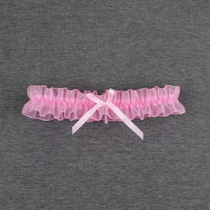 Porte-jarretelles en dentelle avec nœud papillon pour femme, lingerie sexy, boucle de jambe, jarretelles de mariage, patients cosplay, bas de mode, anneau de cuisse