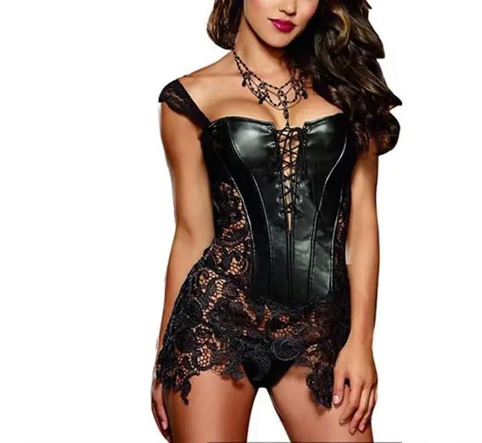 Bustier en polyester spandex avec dentelle pour femmes style sexy élégant et sophistiqué occasions spéciales